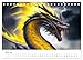Dragon - Terrifying and Impressive Mythical Creatures (Desk Calendar 2026 DIN A5 Landscape), CALVENDO Monthly Calendar: The Legendary Mythical Creature