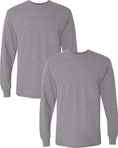 Image of Gildan Adult DryBlend Long Sleeve T-Shirt, Style G8400, 2-Pack