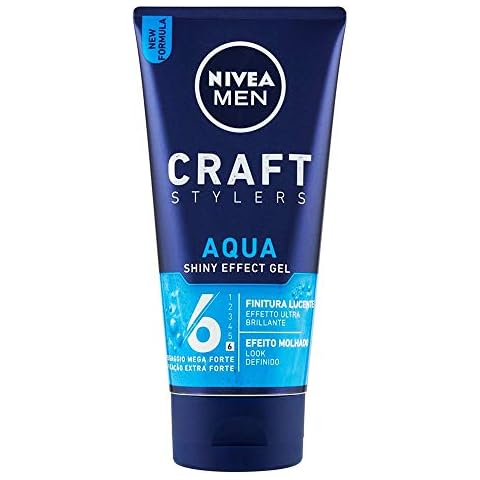 6 Stück Aqua Gel für Haare Wet Look Nasseffekt NIVEA FOR MEN Cover