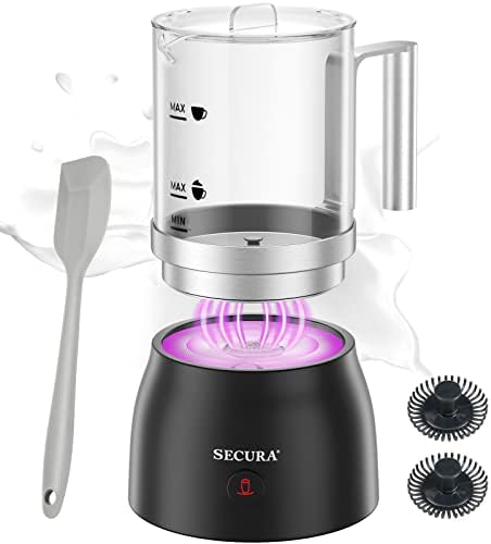 Secura Detachable Milk Frother and Steamer, 17oz Electric Milk Wa...