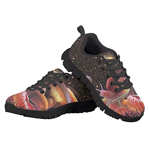 Pinupub Kids Running Walking Shoes for School Travel Breathable Soft Lightweight Slip On Tie Lace Sneakers4