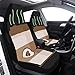 JIUCHUAN Autositzbezüge Kleine schöne Kaffee- und Kaffeetasse SUV Sitzbezüge 2 Stück Universal Fit Airbag Kompatibel für Für Auto SUV Auto Truck Autositzbezug Set