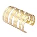Produktbild Armbänder für Damen Manschettenarmband Personalisierte Armband mit Offener Manschette Legiertes Metall Armreif Schmuck Geburtstagsgeschenke, Gold