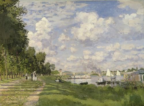 Lienzo la Marina di Argenteuil de Monet 60x90cm para dar vida a paredes blancas y vacías