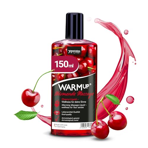 JOYDIVISION Warmup 150 ml Massageliquid mit fruchtiger Kirsch Duft & Geschmack I Wärme-Effekt