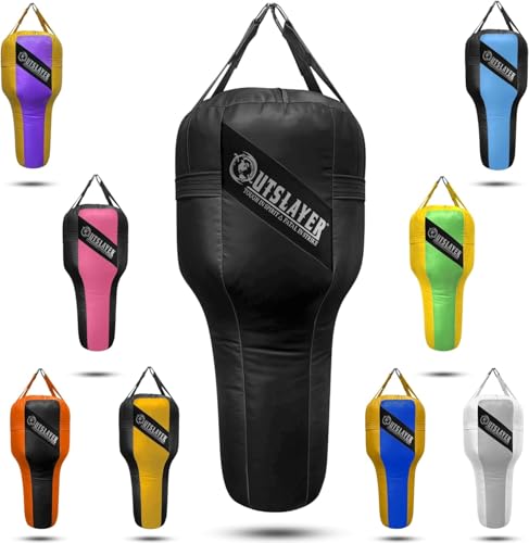 Filled Angle Uppercut Heavy Bag -Black - Made in U