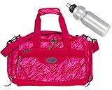 YZEA Sporttasche Jungen Mädchen Sports 52 cm, 26 Liter mit Schuhfach, Naßfach Freizeittasche Tasche Damen für Frauen Kinder Herren Reisetasche Auswahl + Trinkflasche (Spicy (pink))