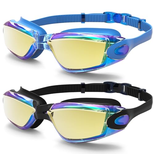 Lunettes de natation pour adultes et jeunes idéal pour la piscine et la mer