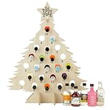 Thornton & France Miniature Gin Advent Calendar | DIY Reusable Wooden Calendar | Includes 24 Premium Miniature Flavoured Gins | 2025 Advent Calendar