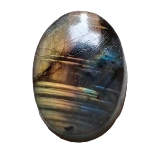 Labradorite naturelle de forme ovale pour fabrication bijoux collier et pendentif DIY