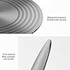 PXRJE Gas Stove Diffuser,Heat Diffuser for Gas Stovetop,Aviation-Grade Aluminum Non-Stick Coating Heat Diffuser,Round Fast Defrosting Tray,Multifunctional Thawing Plate for Defrosting(Size:9.5inch)