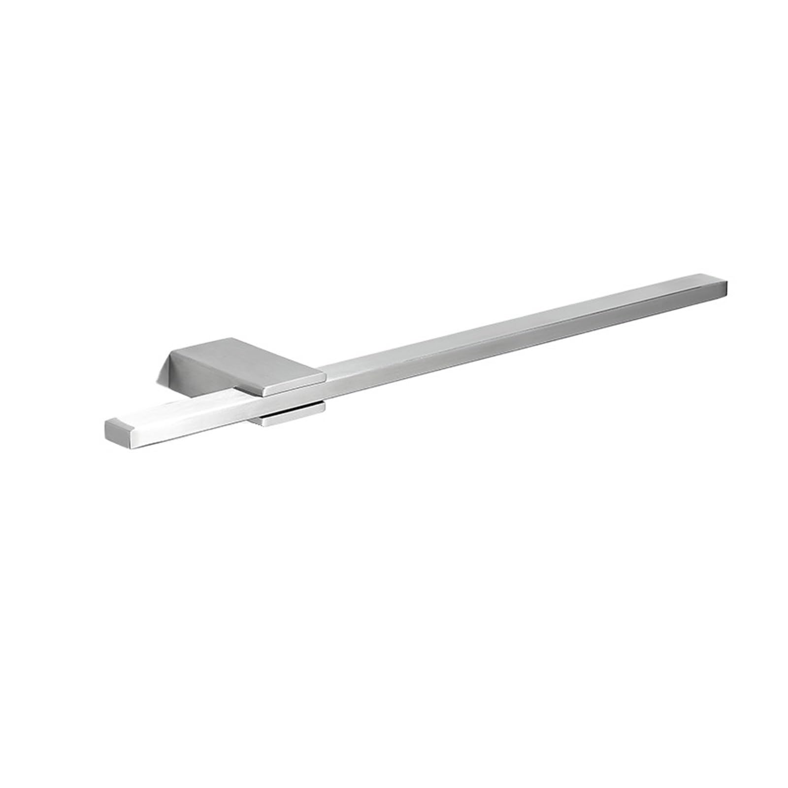 1pc Black Toilet Hanging Non Perforated Towel Rack Extendable Pole Stainless Steel(30cm Brush)