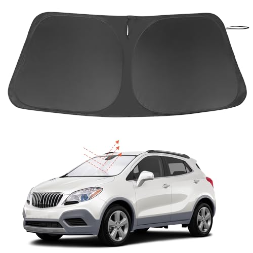 Image of Windshield Sun Shade Custom Fit for 2013-2019 Buick Encore Accessories Foldable Sunshade Sun Blocker Protect Car from Sun Rays & Heat Damage Keep Car Cooler