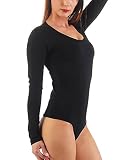 BALI Lingerie - Damen Langarm String Body - 78 321 (XL, Schwarz)