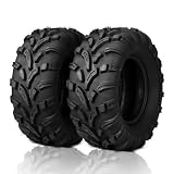 TUFFIOM Set of 2 ATV UTV Tires, 27x9-12, 6PR All-Terrain Mud Tires with Directional Tread, Drainage, Strong Srip and Snow-breaking for Rainy/Snowy Areas, Tubeless Trail Tire