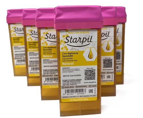 Natural Honey Roll on wax cartridges by Starpil 110g / 3.7oz by Starpil