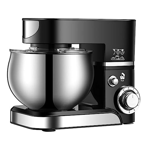 Electric Stand Mixer for Baking with 5L Bowl Tilt-Head Food Mixer with 6 Speeds and Pulse Setting Includes Dough Hook, Whisk, Beater for Mix, Blend, Whip and Knead Kitchen Baking Cakes, Batter, Bread