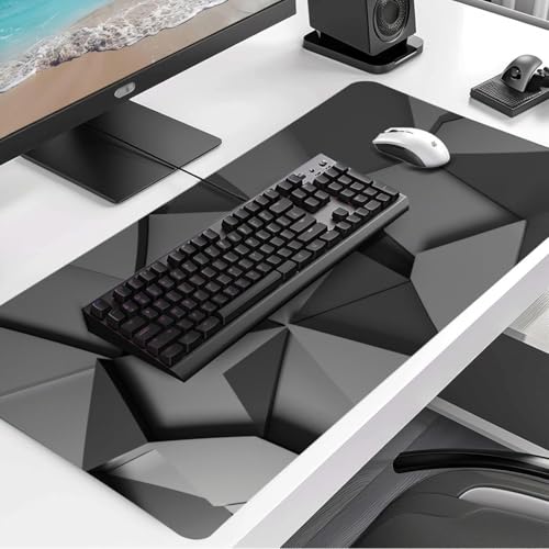 Image of Tukzer Extended Gaming Mouse Pad /Desk Mat for Speed & Precision Operation, Non-Slip Rubber Base,Smooth Cloth Surface for Laser & Optical Mouse,Laptop,MacBook,Keyboard,Office 580x280mm(GD14-01)