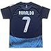 LeenBD 2025/2026 NASSR Riyadh Al Ronaldo #7 Kids Away Soccer Jersey Shirts Football Futbol Socks Set Youth Sizes (Darkblue,24)