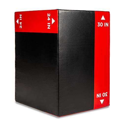 Best Choice Products 3-in-1 30in, 24in, 20in Foam Plyometric Box Plyo Jumping Exercise