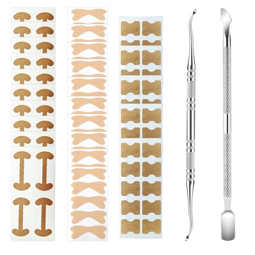 Kit de tratamiento de uñas encarnadas de 152 piezas con 3 tipos de parches y herramientas