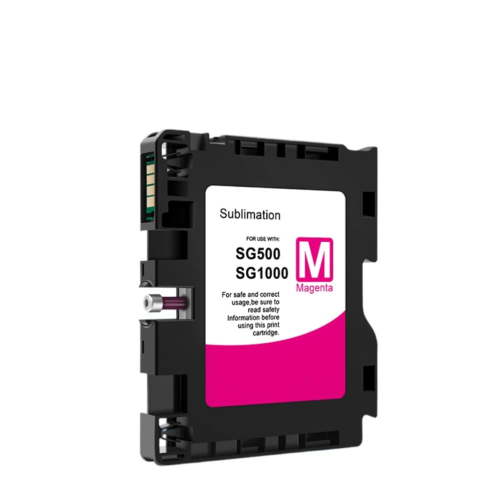 Cartuccia d'inchiostro con chip compatibile con la stampante a inchiostro a sublimazione SG500 SG1000(1PCS-Magenta)