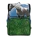 Produktbild Emoya Schulrucksack für Mädchen Einhorn im Feld Nacht Big Full Moon Büchertasche Casual Rucksack Teenager Jungen Schultasche