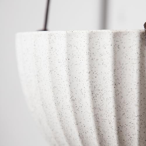 Ubee Ceramic Hanging Planter Indoor Outdoor -9 Inch And 7.48 Inch Hanging Flower Pot For Plants Hanging Basket For Succulent Pothos Herbs Window Home Decor thumb #5