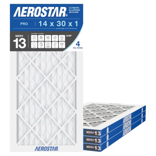 Aerostar 14x30x1 MERV 13 AC Filter (6-Pack)