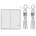 Price comparison product image TSSS 2 Way Wireless Lights Switch with Receiver - Remote Multiunit House Lighting Lamps - Quick Create or Relocate On/off No Wiring Switches Panel - Outdoor 600m Indoors 40m