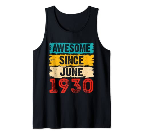 Regalos de 93 años impresionantes desde junio de 1930 para cumpleaños Camiseta sin Mangas