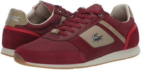 Lacoste Men's Menerva Sport Sneaker, Burg/BRW, 10 | Image 6