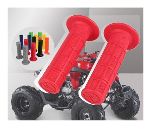 Puños manillar universal 22mm para moto y ATV en color negro de alta resistencia juego izquierdo derecho 2
