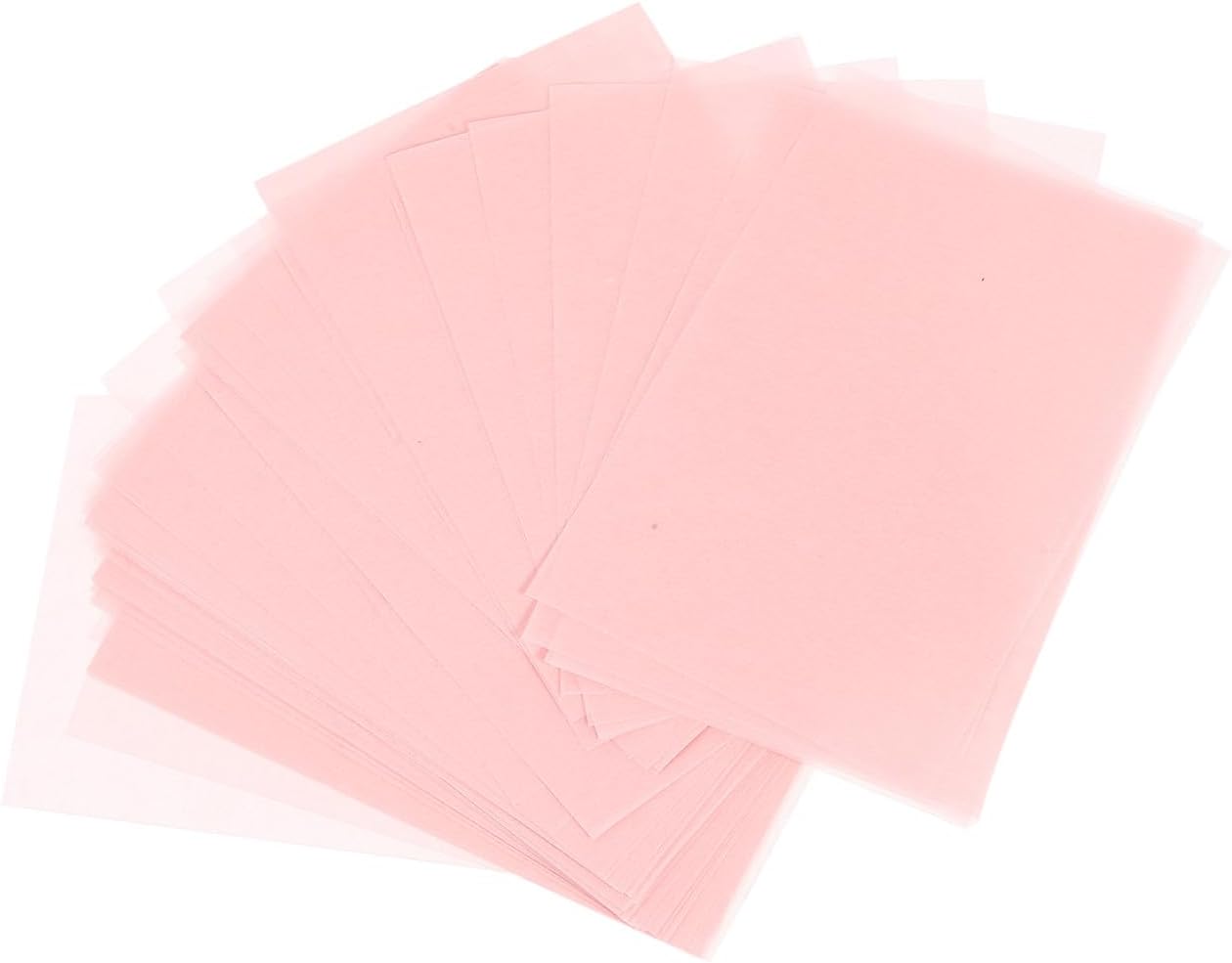 Facial Oil Absorbing Paper 2 Sets 200 Sheets Plant Pink Blotting Tissues for Oily Skin Care and Makeup Touch-up