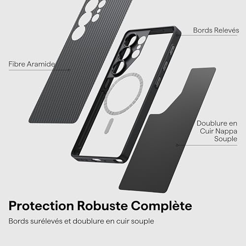 Coque aramide Samsung S25 Ultra Pitaka premium et mince - 3