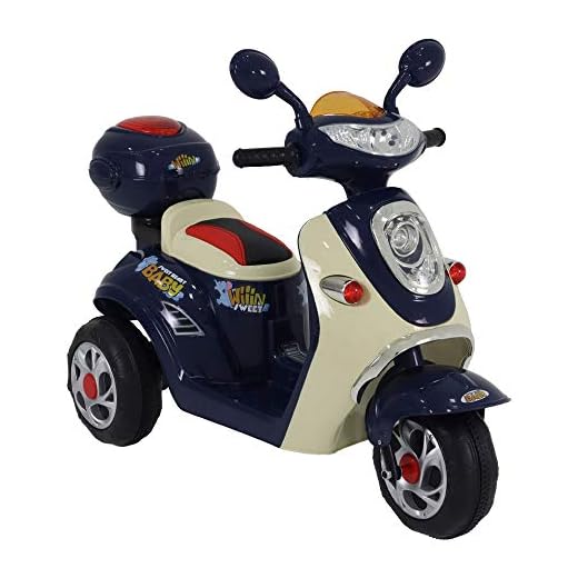 Moto Lambreta Elétrica 6V Azul Bel