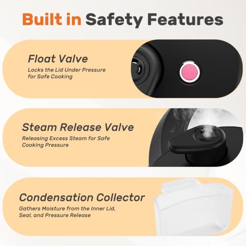 Image of DUMOS 10-In-1 Electric Pressure Cooker, 3QT Stainless Steel Multi-Cooker
