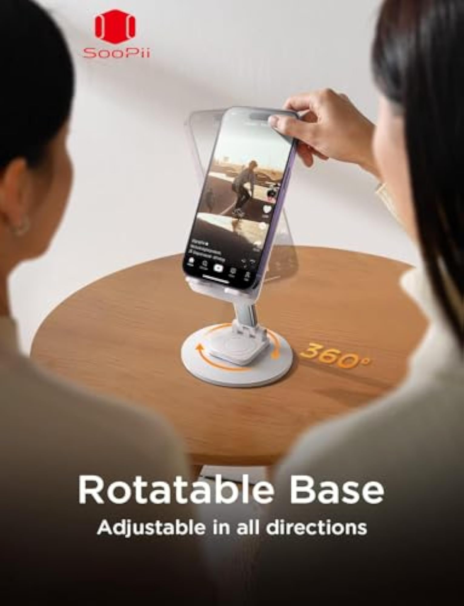 Desktop Premium Mobile Phone & Tablet Stand, Adjustable Holder