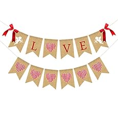 Image of JOZON Love Burlap Banner. Brand catalog list of JOZON. 