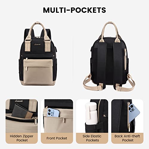 Image of LOVEVOOK Mini Backpack for Women Stylish Waterproof Backpack Purse with USB Port, Cute Daypack for College Travel Party