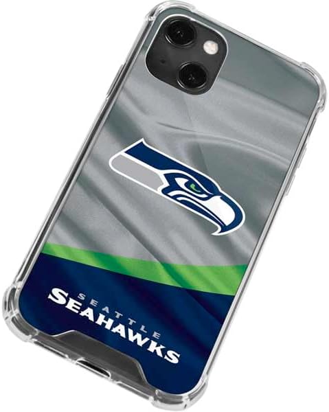 Skinit Clear Phone Case Compatible with iPhone 13 Mini - Officially Licensed NFL Seattle Seahawks Design