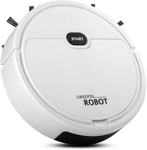 XSMNER Robot aspirador, robot aspirador automático, mini robot aspirador bueno para pelo de mascotas, suelos de madera dura (no para alfombra),