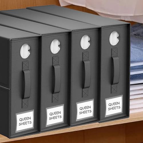 Almacenamiento de ropa de cama para optimizar armarios y dormitorios pequeños 4