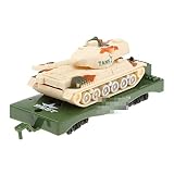 XUELLI Train de Roue Libre Carrage Cargo Wagon Modèle Jouet Airplane Tapis Jouet Jouet Jouet Voiture de Missiles ( Size : Tank )