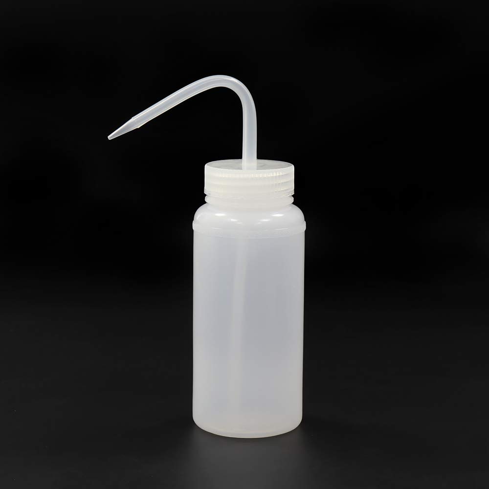 ULAB Juego de botellas de lavado científica, 1 de cada una para botellas de lavado de seguridad de autoventilación de agua destilada y acetona, vol.500 ml, material LDPE, 1 botella de lavado general