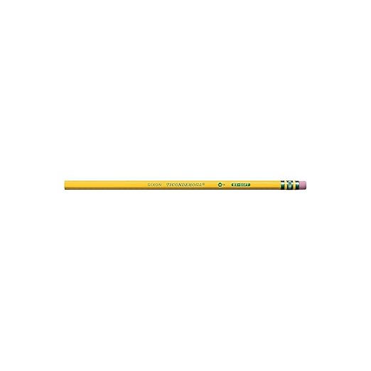 Lápiz Ticonderoga Grafito B Amarillo Paquete de 12 miniatura 2