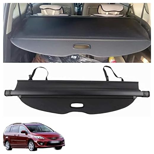HJKJAMZ Bagage Cargo Shield, for MA-Z-DA 5 M5 2007-2020 Bilstam gardin Sekretess Skugga Skyddsskydd