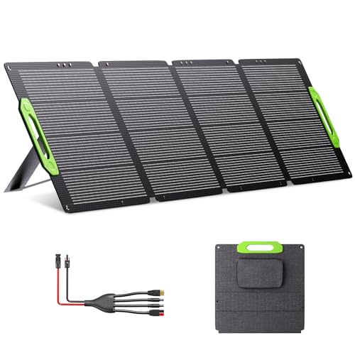 BATENORY 400W Solarpanel Faltbar mit 4-in-1 Kabel (Anderson/XT60/DC5521/DC5525), IP67...