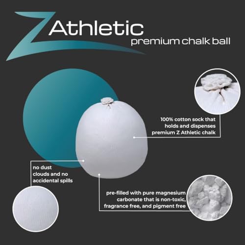 Image of Z Athletic Gym Chalk Ball for Rock Climbing, Gymnastics, and Weightlifting