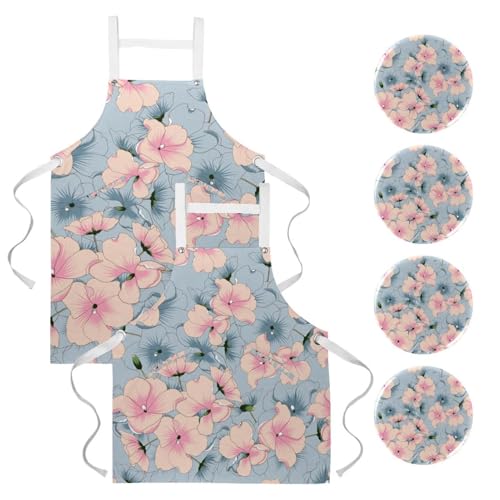 Tablier de cuisine avec 4 broches incluses pour le travail en bistrot